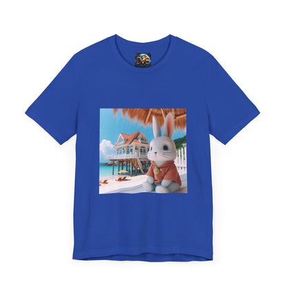 Bunny Tee, Rabbit T-Shirt, Cute Animal Top, Nature Lover Gift, Short Sleeve Shirt