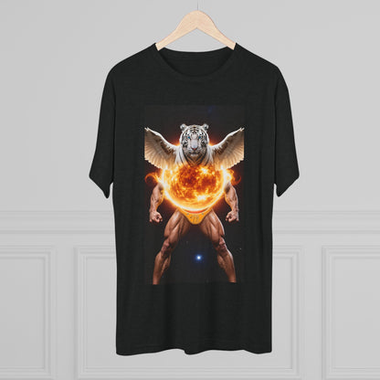 Tigga Sola Mascula Tri-Blend Unisex Crew Shirt | Perfect for Gift Giving, Casual Wear, Pet Lovers, and Wildlife Enthusiasts