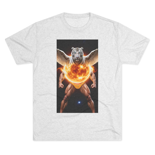 Tigga Sola Mascula Tri-Blend Unisex Crew Shirt | Perfect for Gift Giving, Casual Wear, Pet Lovers, and Wildlife Enthusiasts