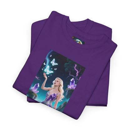 Magical Fairy Graphic Tee, Enchanted Woodland Shirt, Fantasy Apparel, Gift for Nature Lovers, Festival Wear, Unisex Cotton Tee