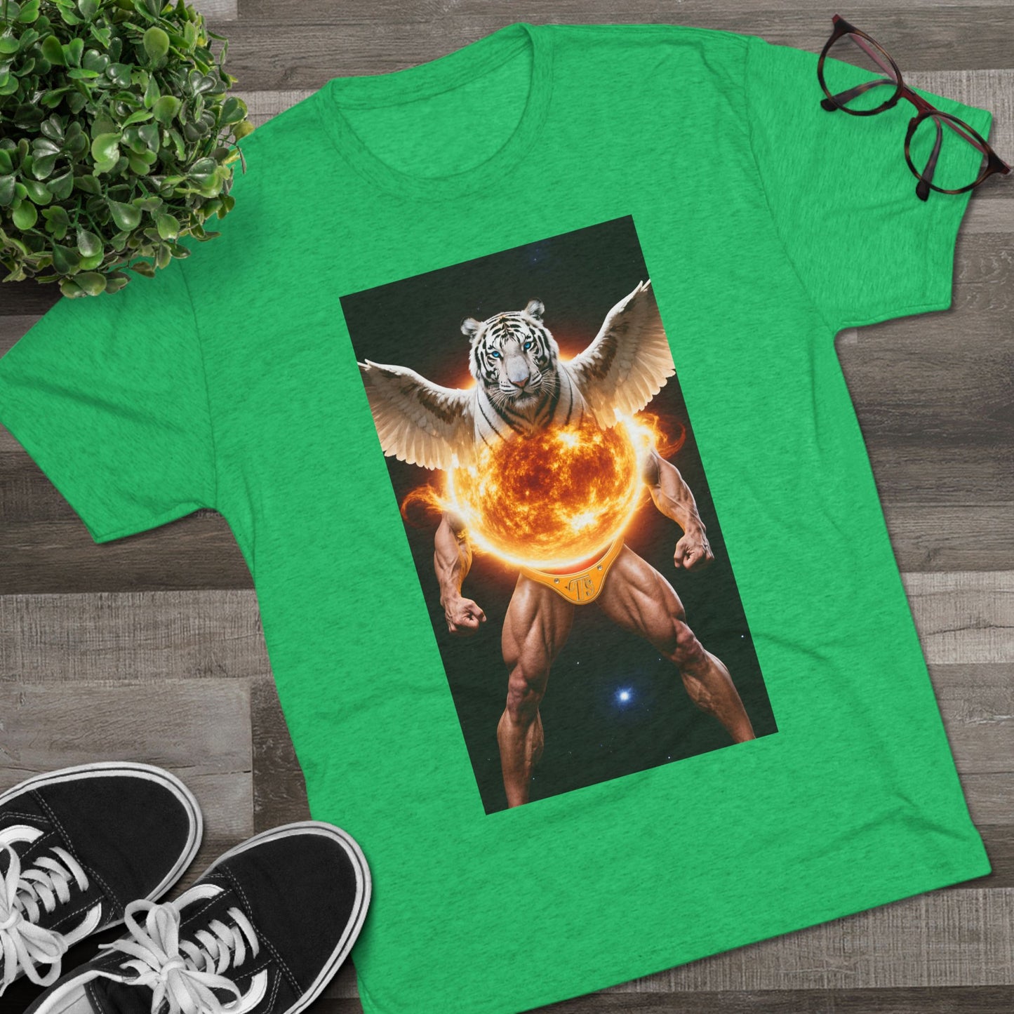 Tigga Sola Mascula Tri-Blend Unisex Crew Shirt | Perfect for Gift Giving, Casual Wear, Pet Lovers, and Wildlife Enthusiasts