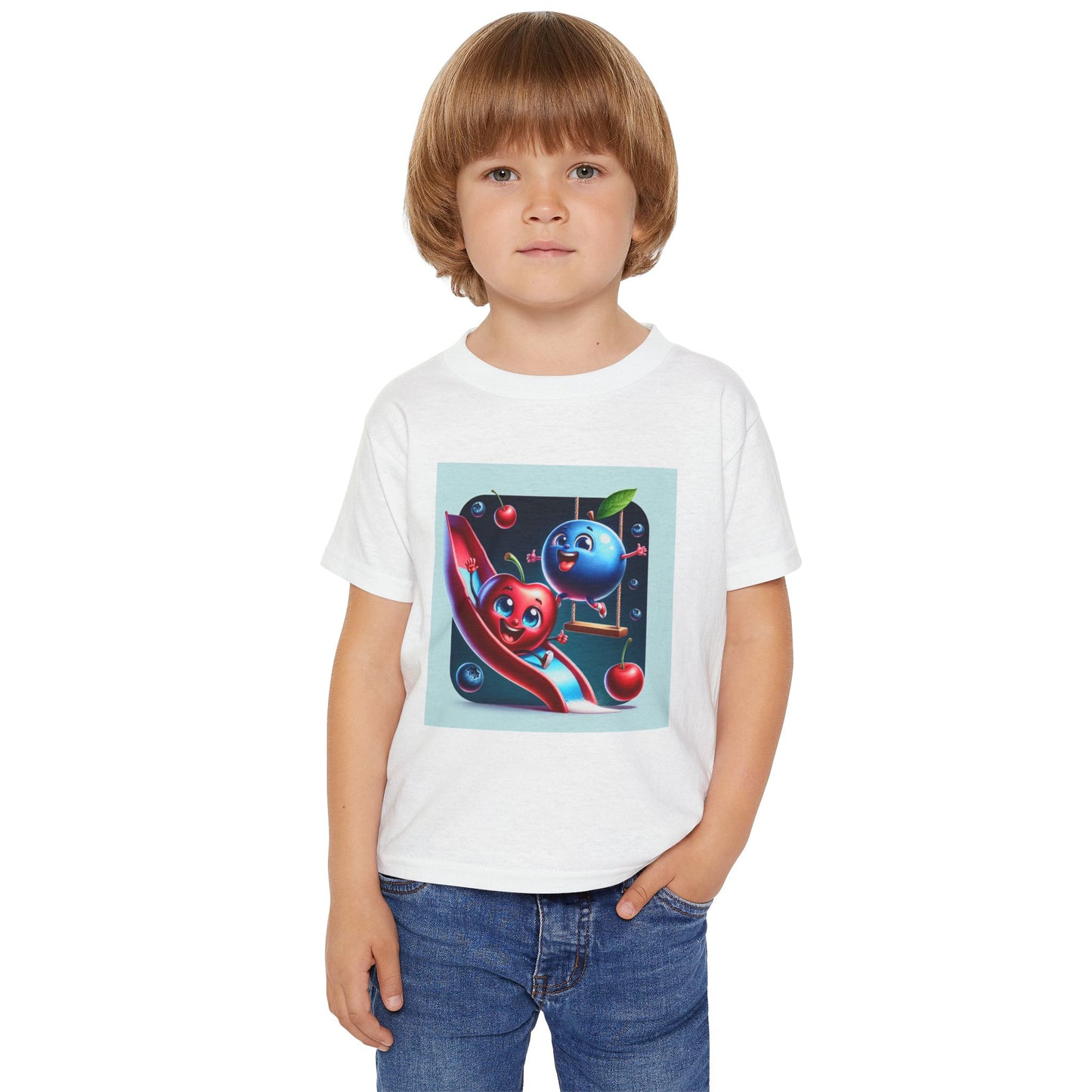 Playful Fruits Toddler T-Shirt - Fun Design for Kids