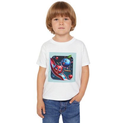 Playful Fruits Toddler T-Shirt - Fun Design for Kids