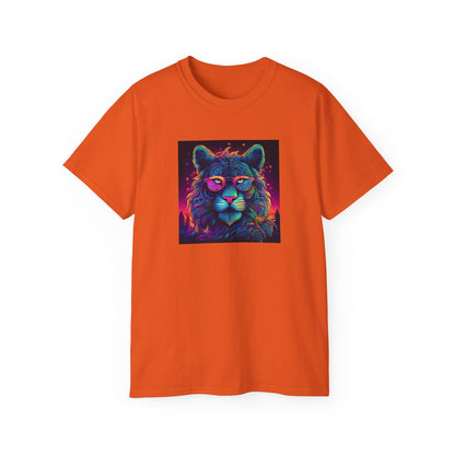 90's Style Colorful Lion Graphic Ultra Cotton Tee - Vibrant and Fun Wear