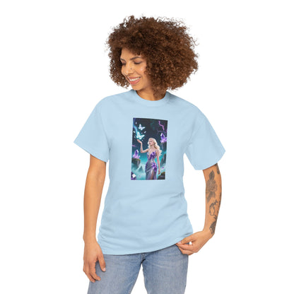Magical Fairy Graphic Tee, Enchanted Woodland Shirt, Fantasy Apparel, Gift for Nature Lovers, Festival Wear, Unisex Cotton Tee