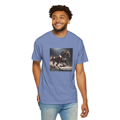 Iron Horse Unisex Garment-Dyed T-Shirt - Equestrian Vintage Style