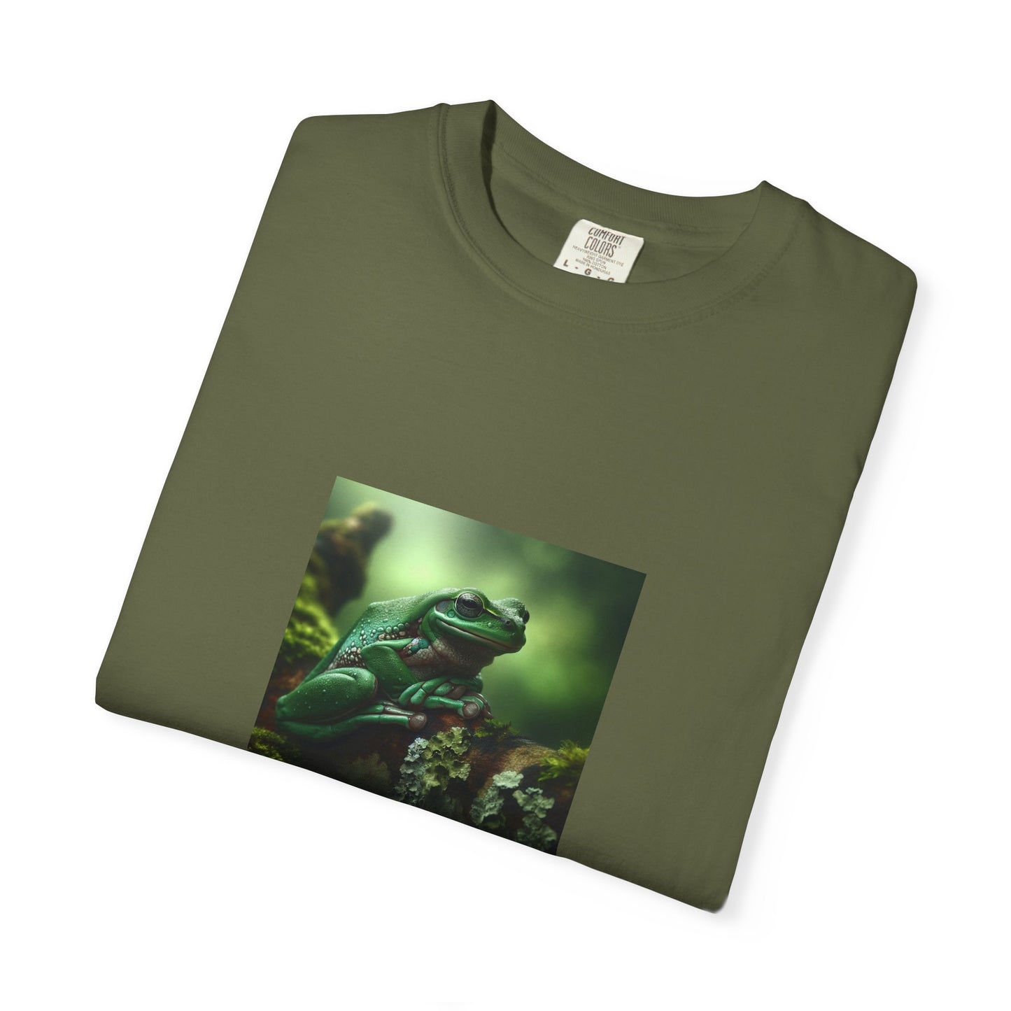 Green Tree Frog Unisex Garment-Dyed T-shirt