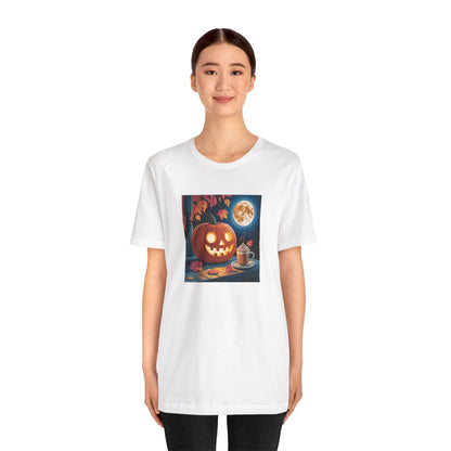 Fall In Love With Fall, Unisex Fall T-Shirt, Halloween Shirt, Cozy Fall Apparel, Seasonal Graphic Tee, Pumpkin Spice Tee