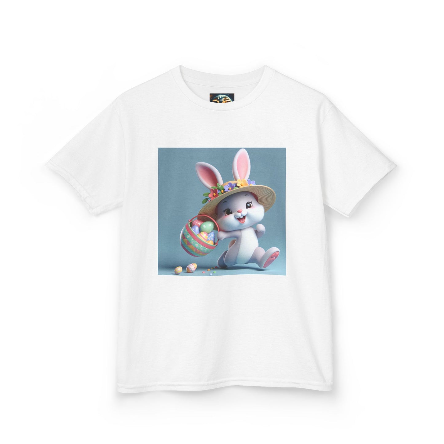 Cute Easter Bunny Kids Tee - Heavy Cotton™ T-Shirt for Spring Celebrations