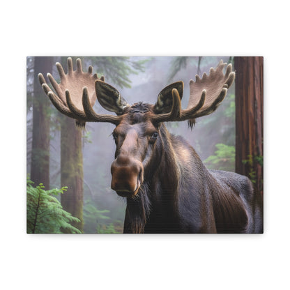 Majestic Moose Canvas Print - Nature Wall Art for Wildlife Lovers