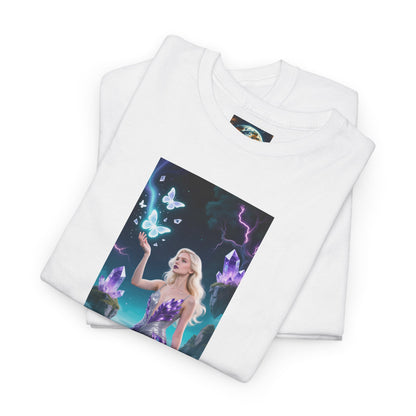 Magical Fairy Graphic Tee, Enchanted Woodland Shirt, Fantasy Apparel, Gift for Nature Lovers, Festival Wear, Unisex Cotton Tee